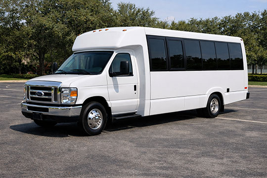 18-passenger minibus available for charter in Plantation, FL