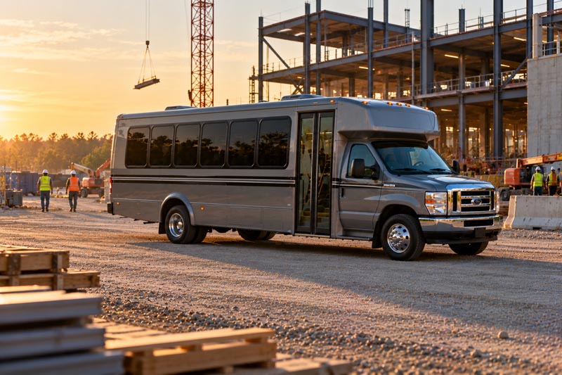 Construction Site Shuttle Bus Rentals in Plantation, FL